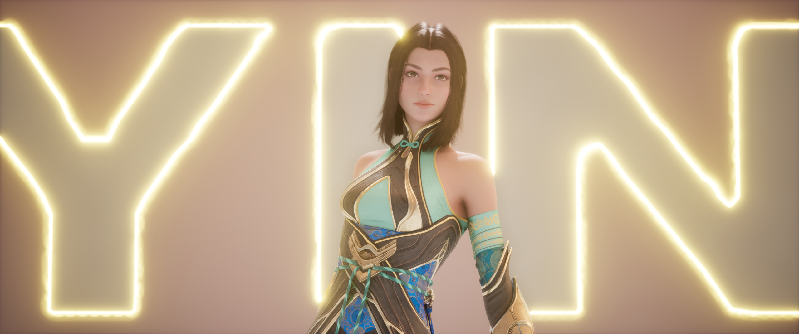 Unreal screenshot of Yin character
